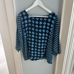 J. Jill Pure Jill Ikat Blouse